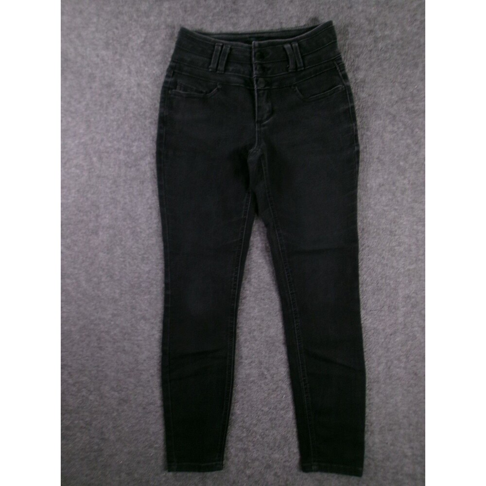 Blue Spice Jeans Women 1 Black Mid Rise Skinny Dark Wash Capsule Causal